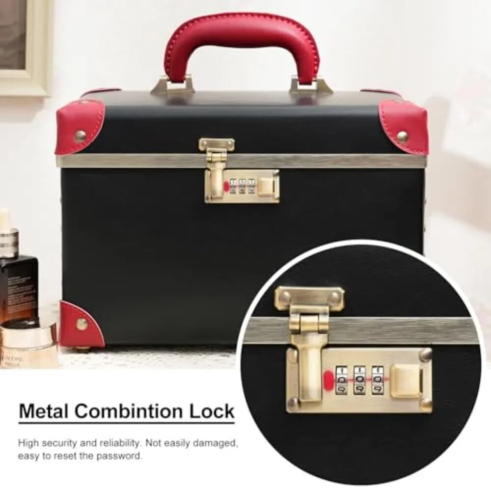 urecity Vintage Makeup Train Case